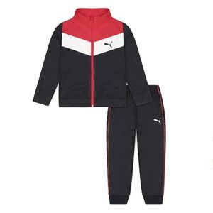 Puma Kids 2 Piece Colorblock Zip Up Track Jacket & Jogger Set - 3T